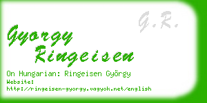 gyorgy ringeisen business card